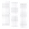 Econoco 2'x7' White Portable Grid Panel, Pack Of 3 W2X7